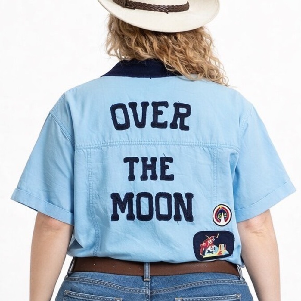 Double D Ranch PLUS Over‎ The Moon Cotton Patchwork Western Zip Front Jacket 2X